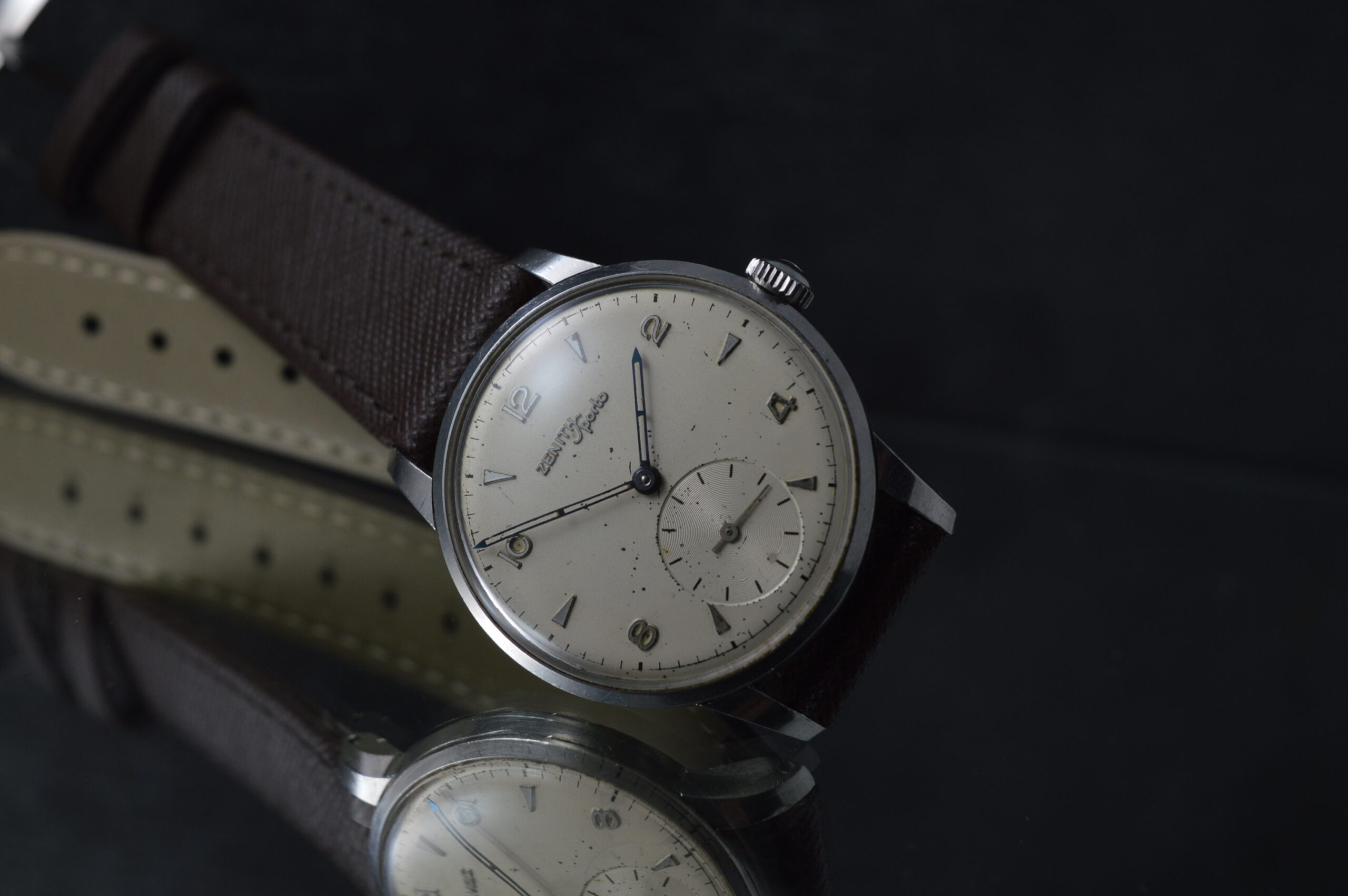 Zenith Men's Sporto Vintage Watch Cal.126-6 Large Seconds Stainless Steel