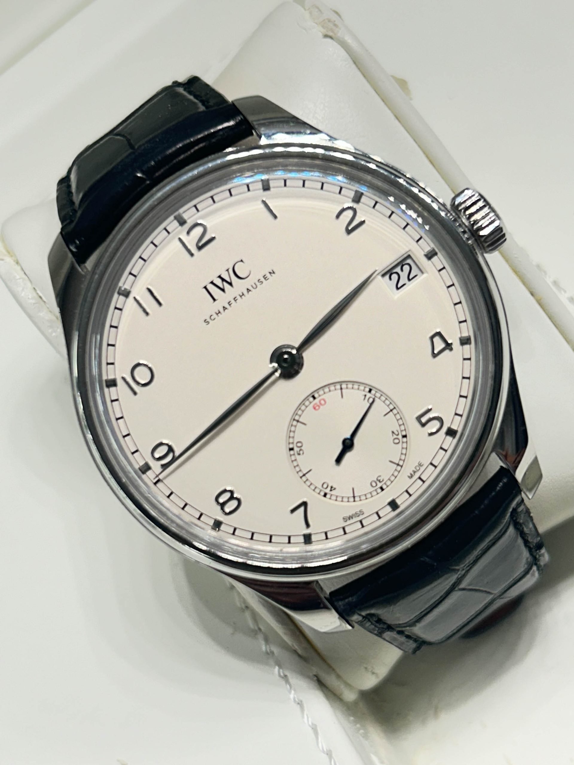 IWC Portuguese Hand-Wound Ref.IW510203 - White Dial - Year 2014
