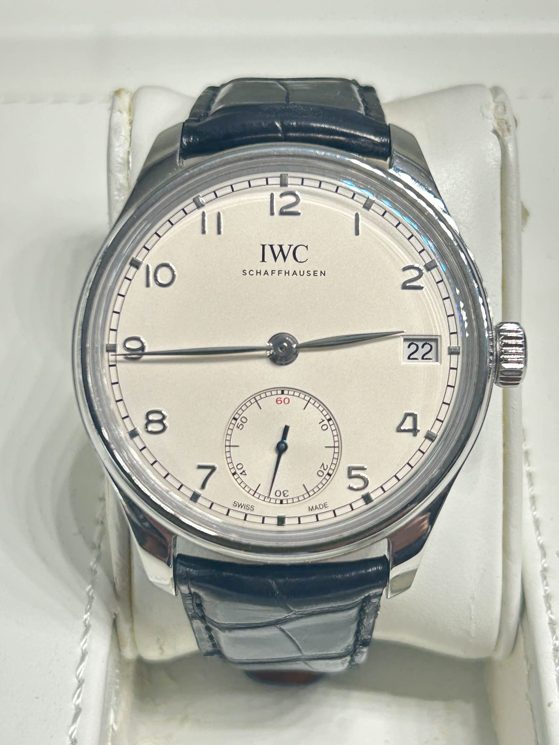 IWC Portuguese Hand-Wound Ref.IW510203 - White Dial - Year 2014