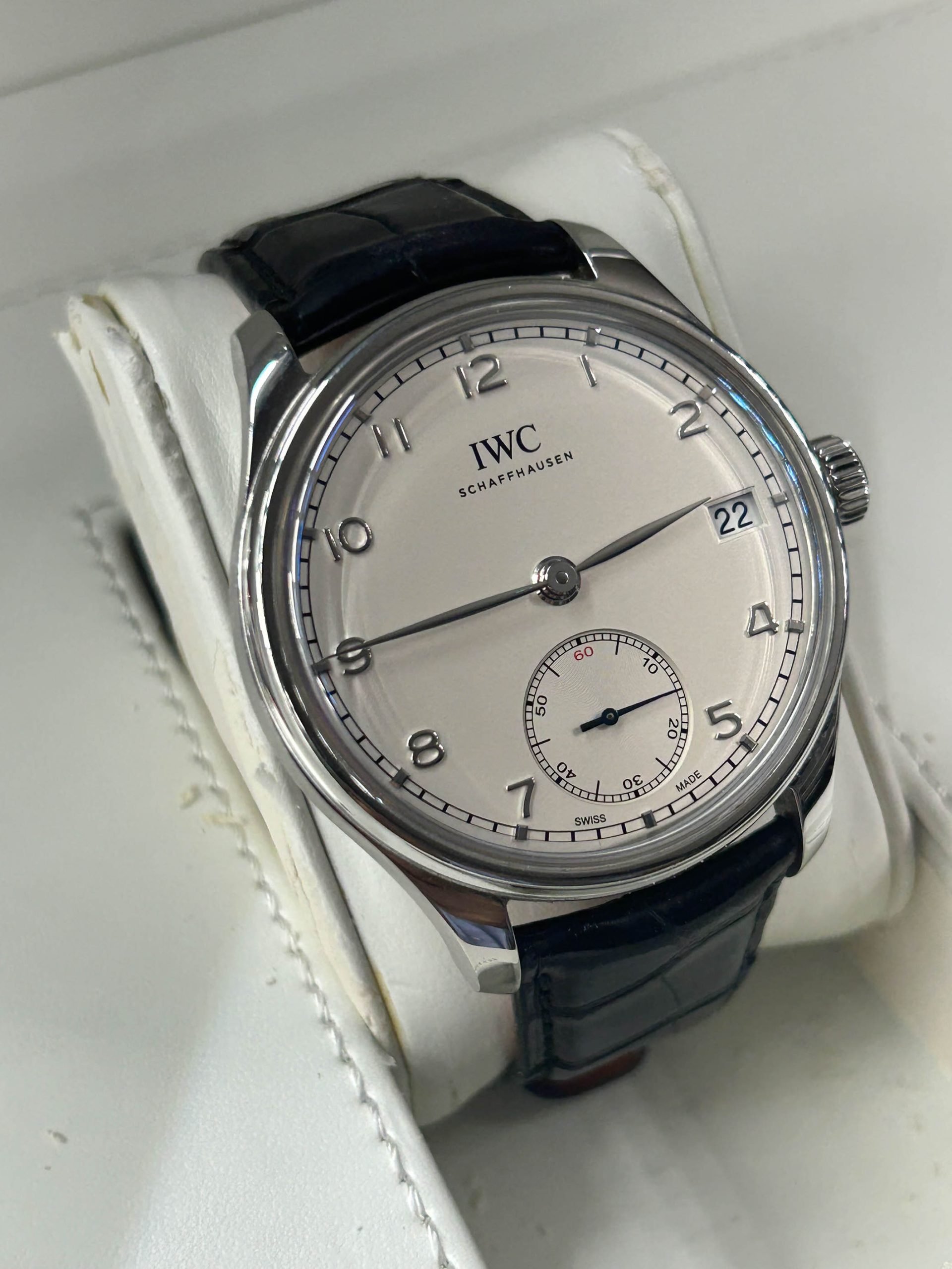 IWC Portuguese Hand-Wound Ref.IW510203 - White Dial - Year 2014