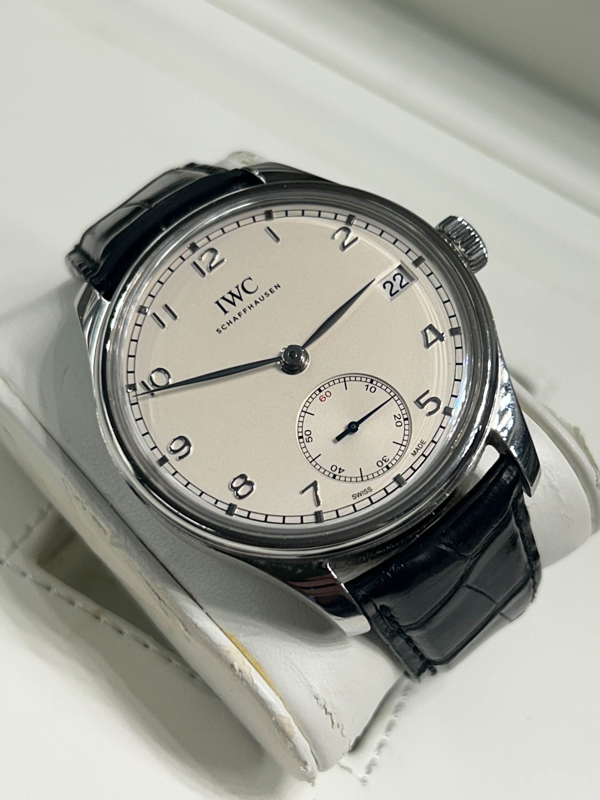 IWC Portuguese Hand-Wound Ref.IW510203 - White Dial - Year 2014