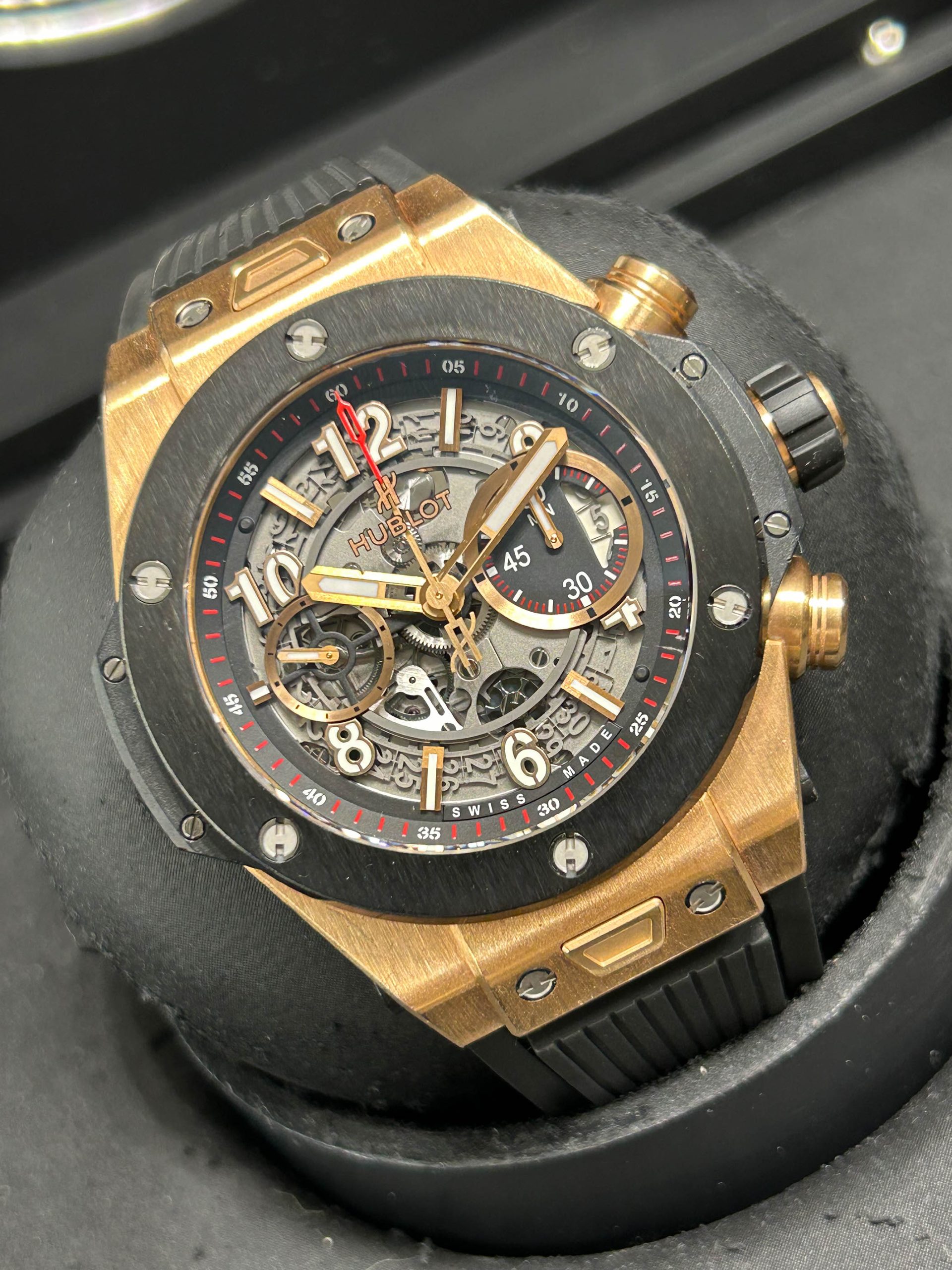 Hublot Big Bang Unico King Gold - 18Kt Rose Gold - Ref 411.OM.1180.RX - Year 2017
