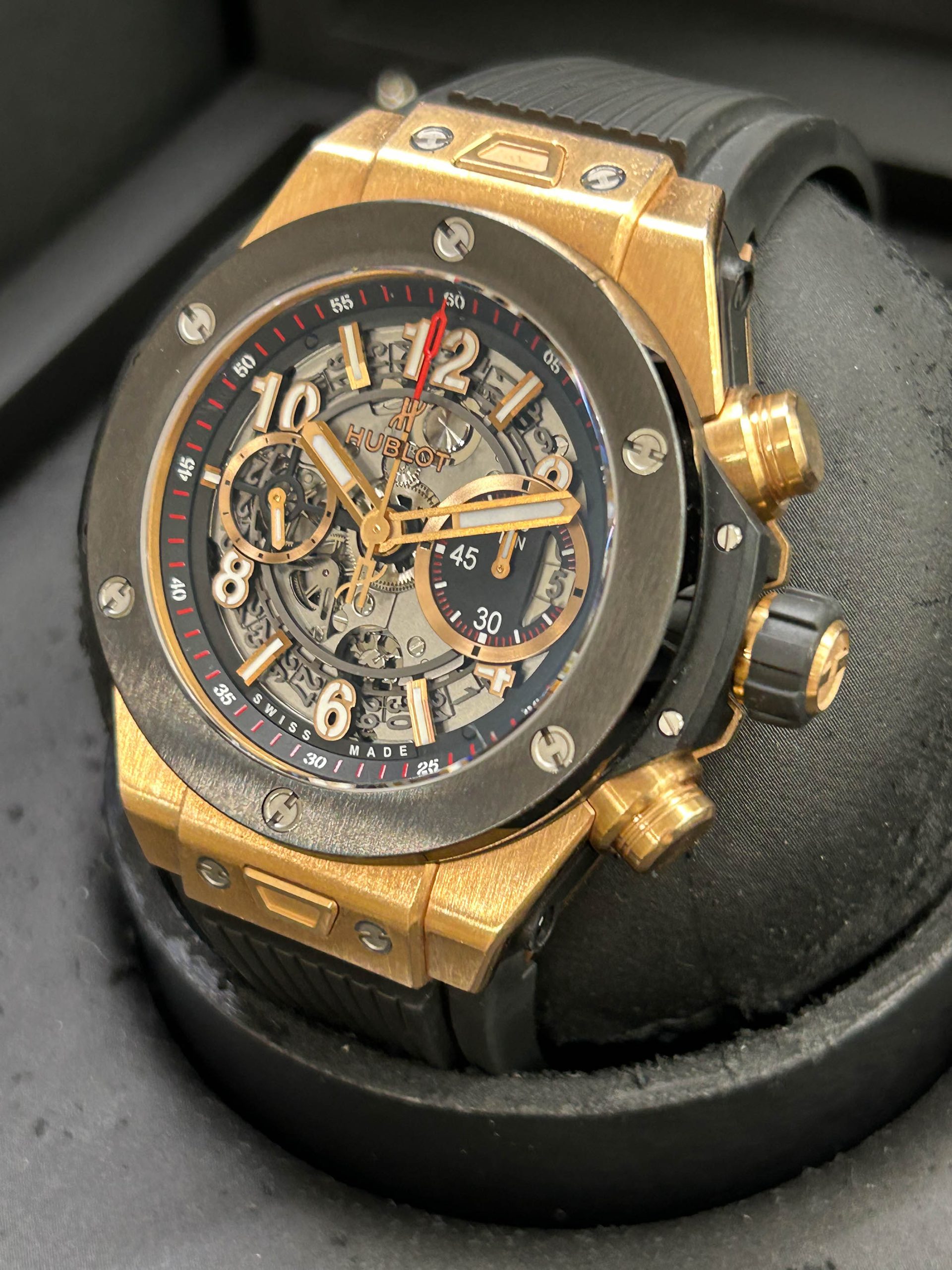 Hublot Big Bang Unico King Gold - 18Kt Rose Gold - Ref 411.OM.1180.RX - Year 2017