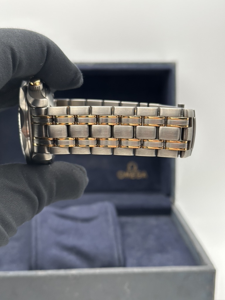Omega Seamaster 300 Titane and Yellow Gold 18 Kt 3780504 Perfect Condition