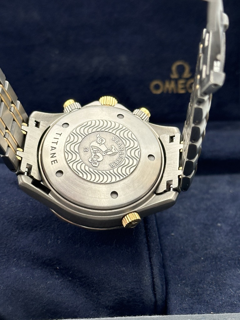 Omega Seamaster 300 Titane and Yellow Gold 18 Kt 3780504 Perfect Condition
