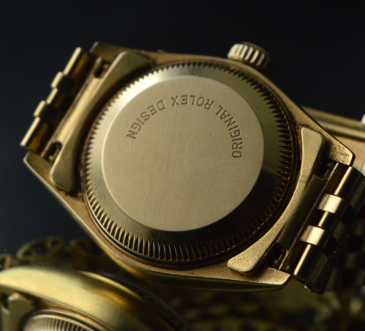 ROLEX STUNNING LADY-DATEJUST 69178 SOLID YELLOW GOLD SAPPHIRE GLASS AUTOMATIC