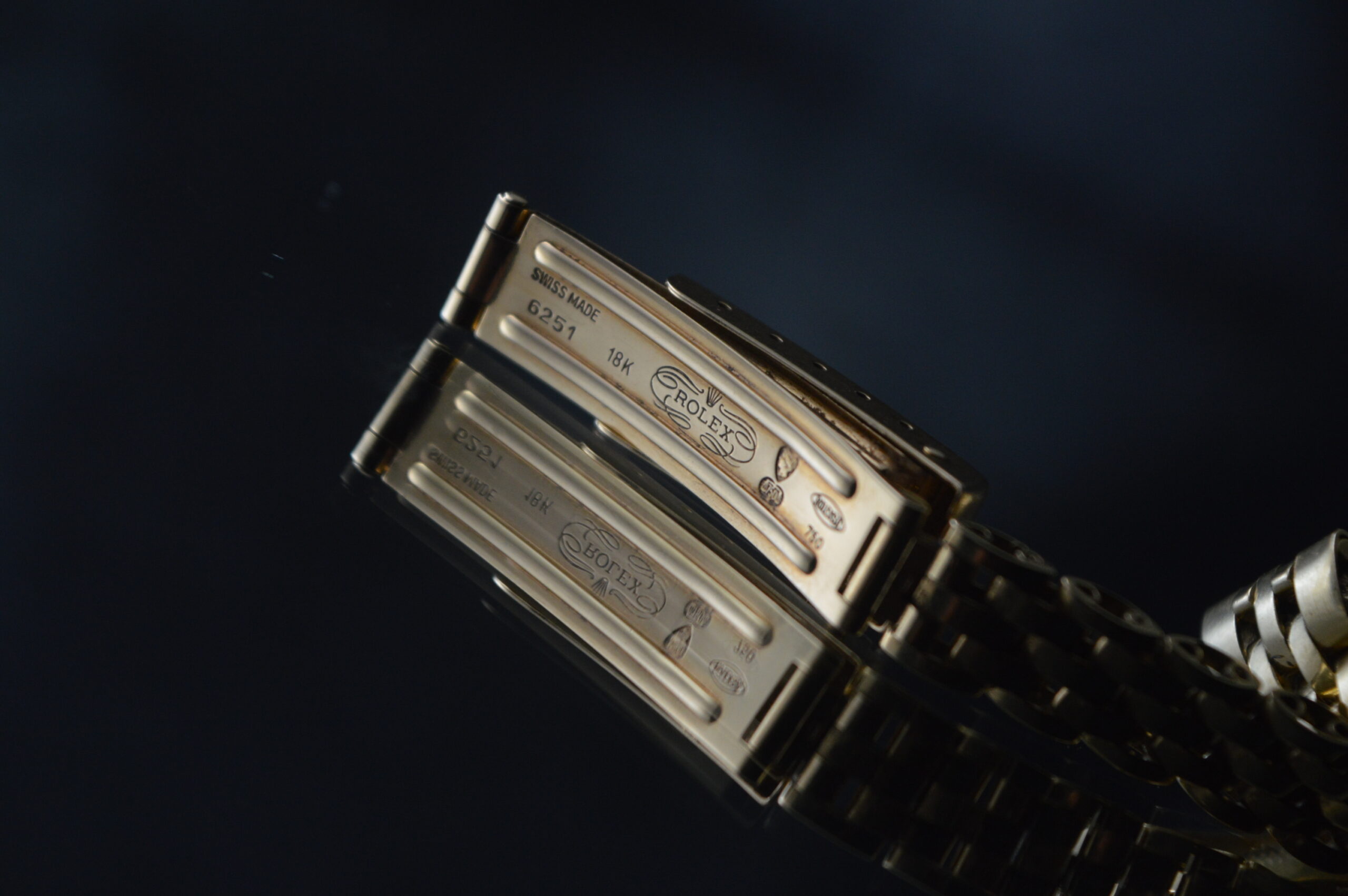 ROLEX STUNNING LADY-DATEJUST 69178 SOLID YELLOW GOLD SAPPHIRE GLASS AUTOMATIC