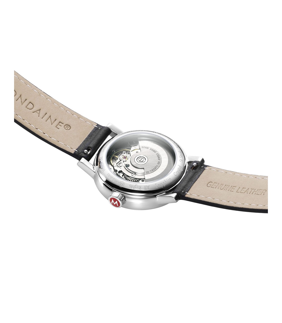 MONDAINE Evo2 Automatic Leather Watch - 35mm OFFICIAL DEALER MSE.35610.LB