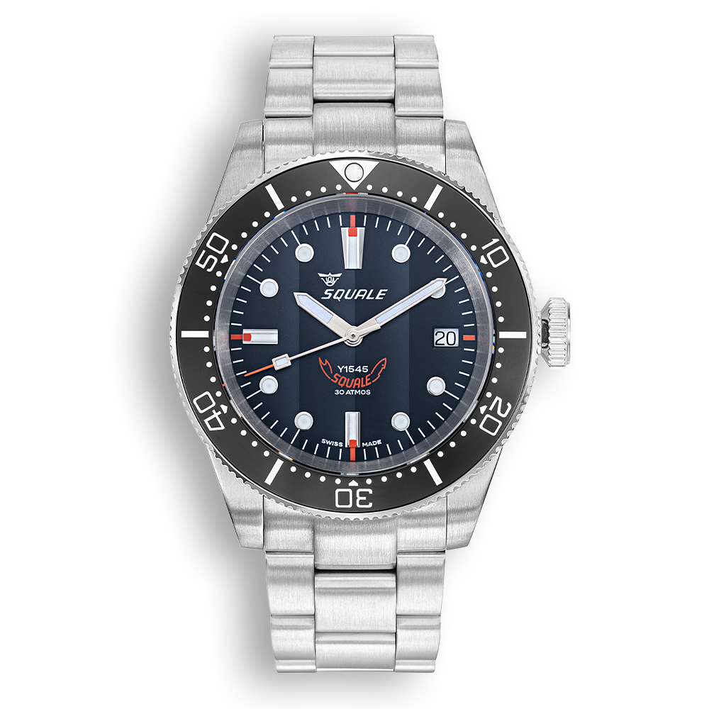 Squale 1545 Black Bracelet OFFICIAL DEALER 1545BKBKC.AC
