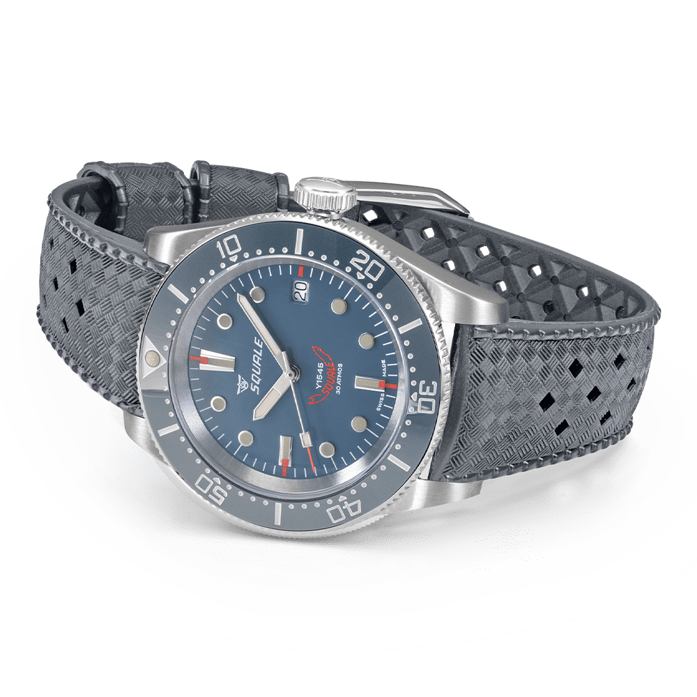Squale 1545 Grey Rubber OFFICIAL DEALER 1545GG.HTG
