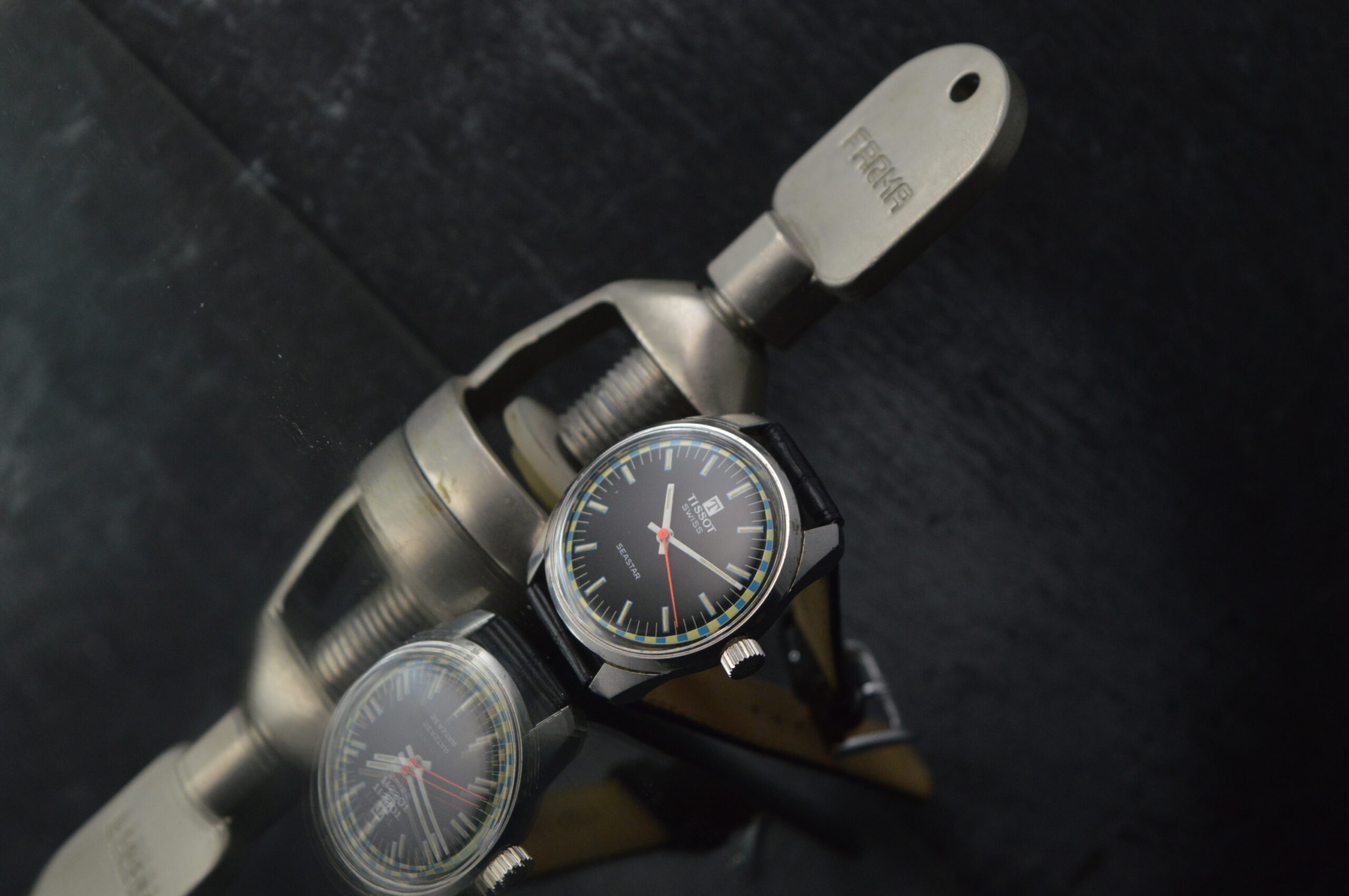 TISSOT-SEASTAR-ANNI 60-ACCIAIO-CARICA MANUALE-CALIBRO 781-1-OROLOGIO VINTAGE