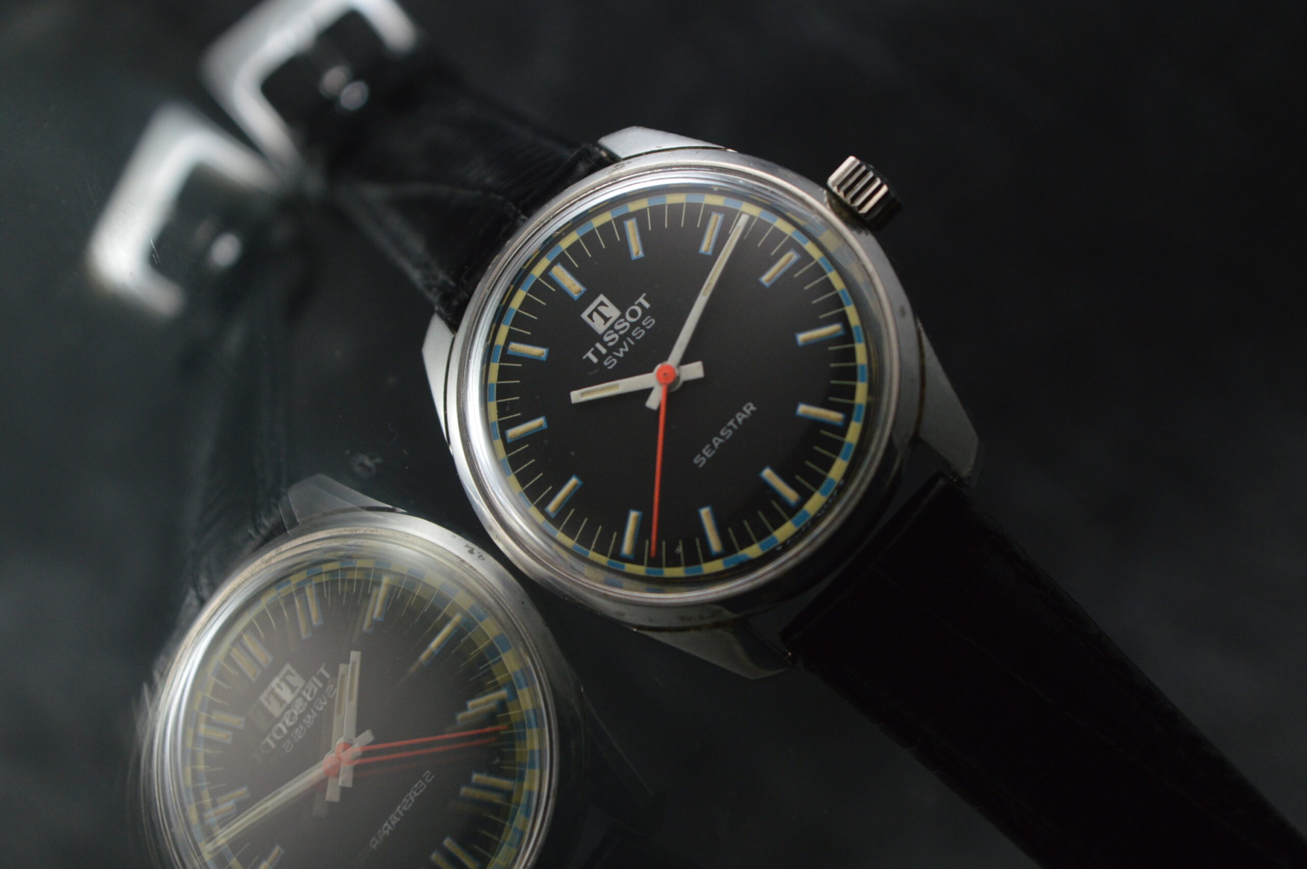TISSOT-SEASTAR-ANNI 60-ACCIAIO-CARICA MANUALE-CALIBRO 781-1-OROLOGIO VINTAGE