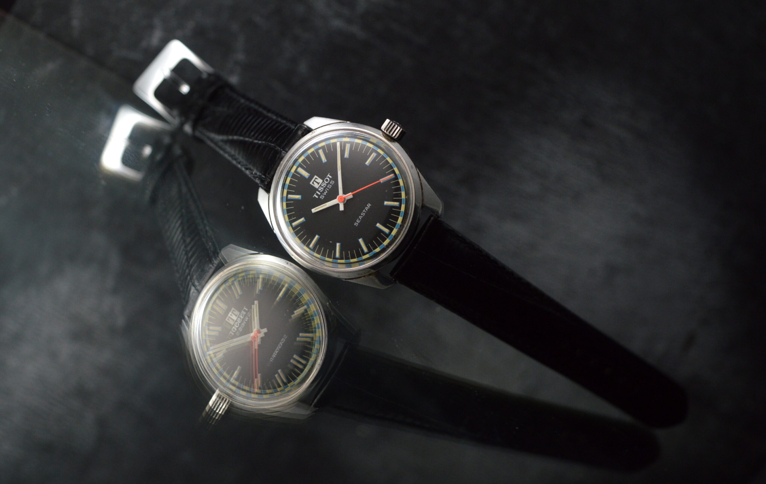 TISSOT-SEASTAR-ANNI 60-ACCIAIO-CARICA MANUALE-CALIBRO 781-1-OROLOGIO VINTAGE