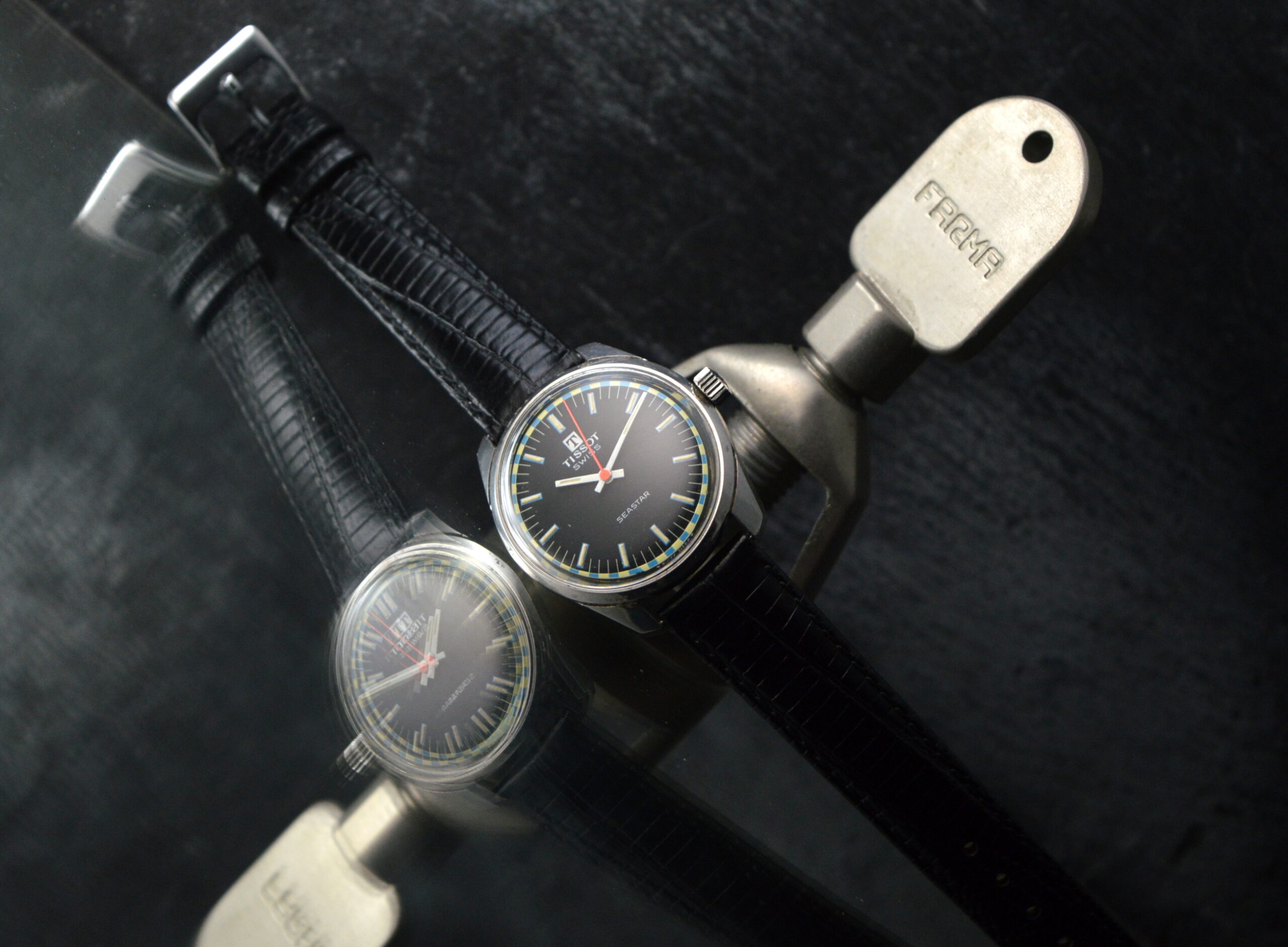 TISSOT-SEASTAR-ANNI 60-ACCIAIO-CARICA MANUALE-CALIBRO 781-1-OROLOGIO VINTAGE