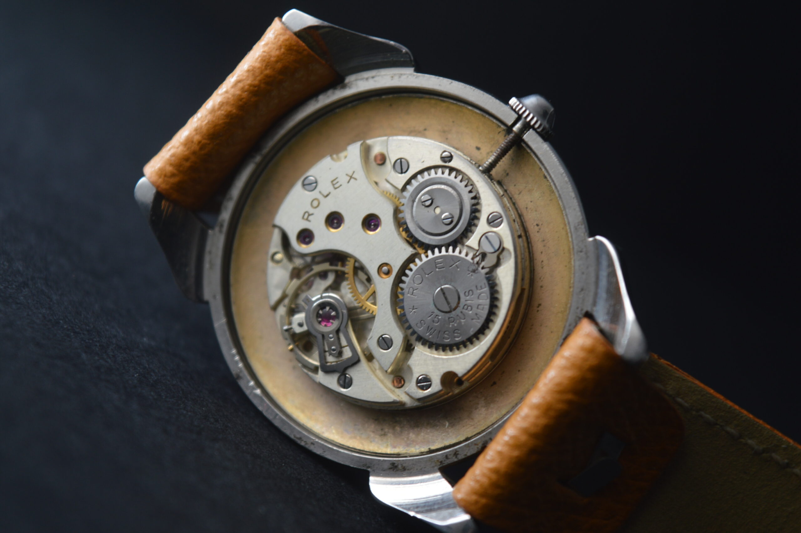 Rolex Men's Rare Precision 4560 Vintage Fancy Tear Drop Lugs Cal.1200