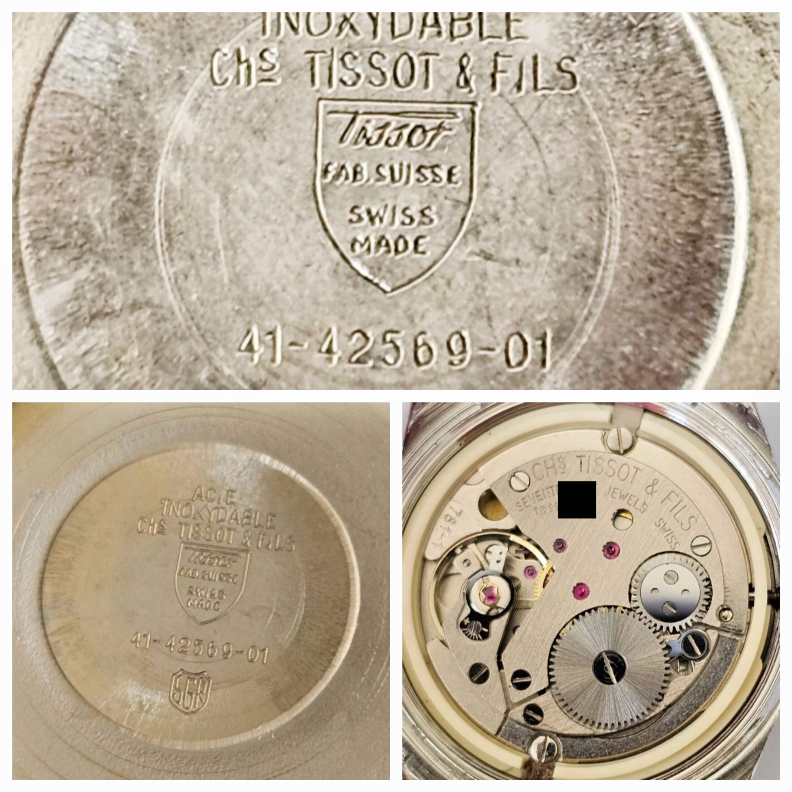 TISSOT-SEASTAR-ANNI 60-ACCIAIO-CARICA MANUALE-CALIBRO 781-1-OROLOGIO VINTAGE