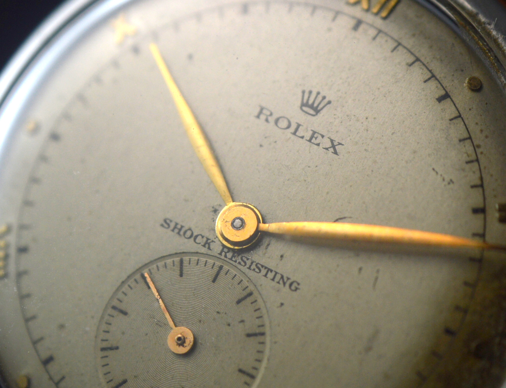 Rolex Men's Rare Precision 4560 Vintage Fancy Tear Drop Lugs Cal.1200