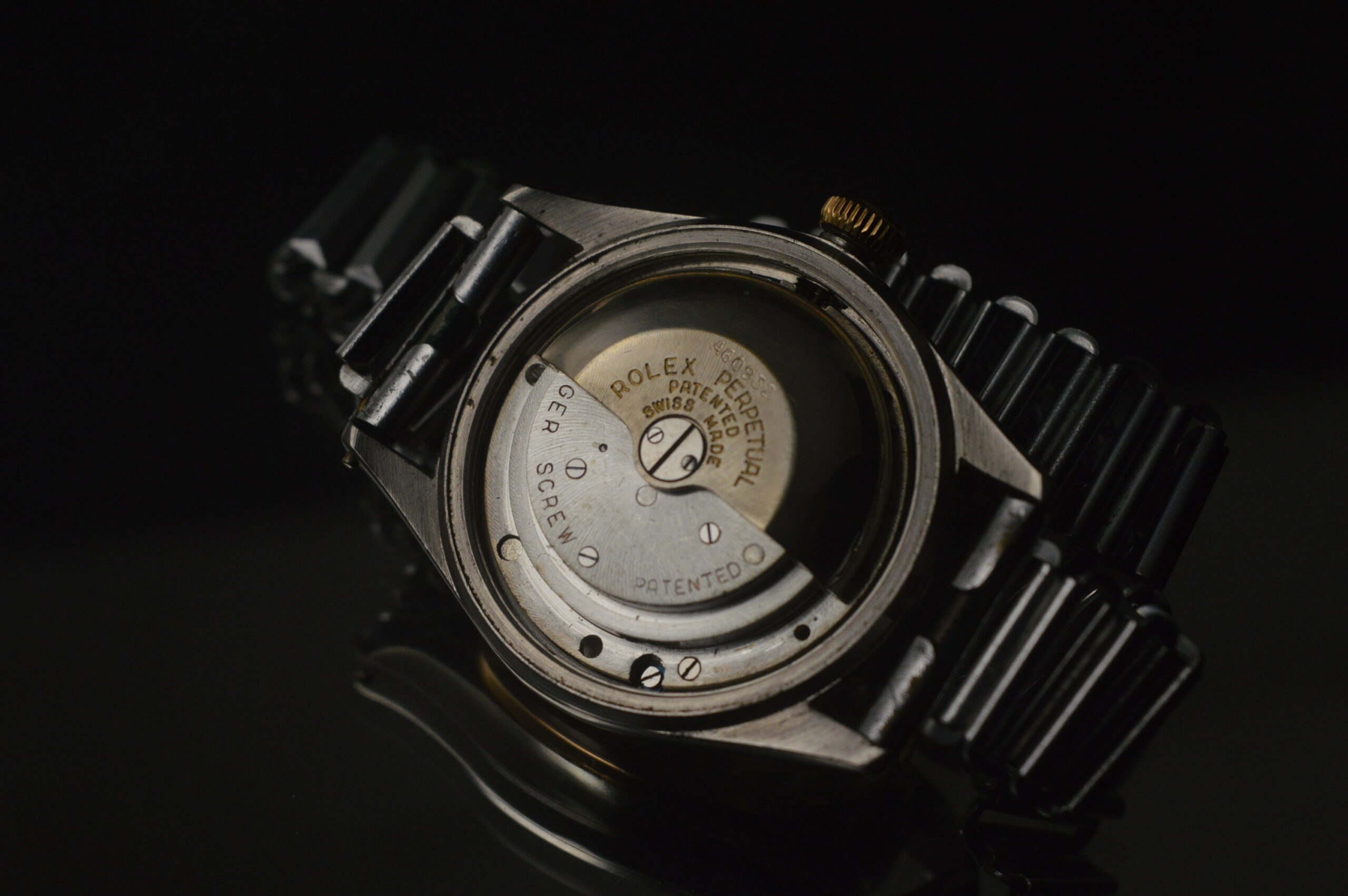 ROLEX ONE OF THE RAREST BUBBLEBACK AUTOMATIC STEEL/ROSE GOLD 29,5MM 4846 (1948)