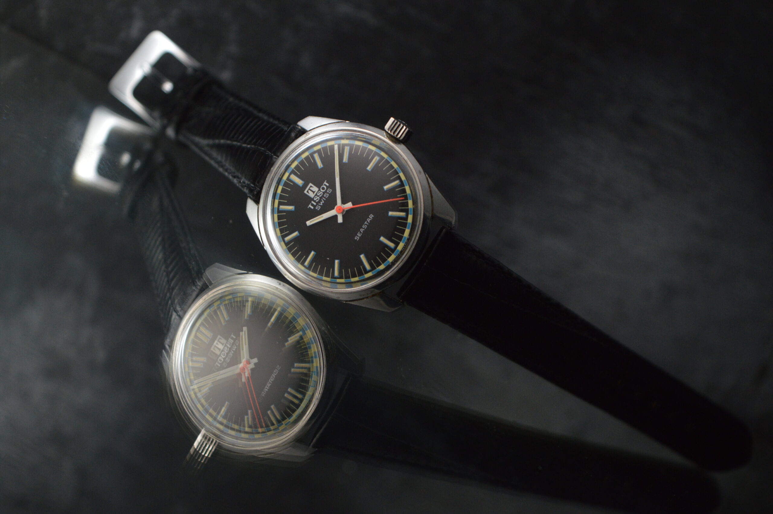 TISSOT-SEASTAR-ANNI 60-ACCIAIO-CARICA MANUALE-CALIBRO 781-1-OROLOGIO VINTAGE